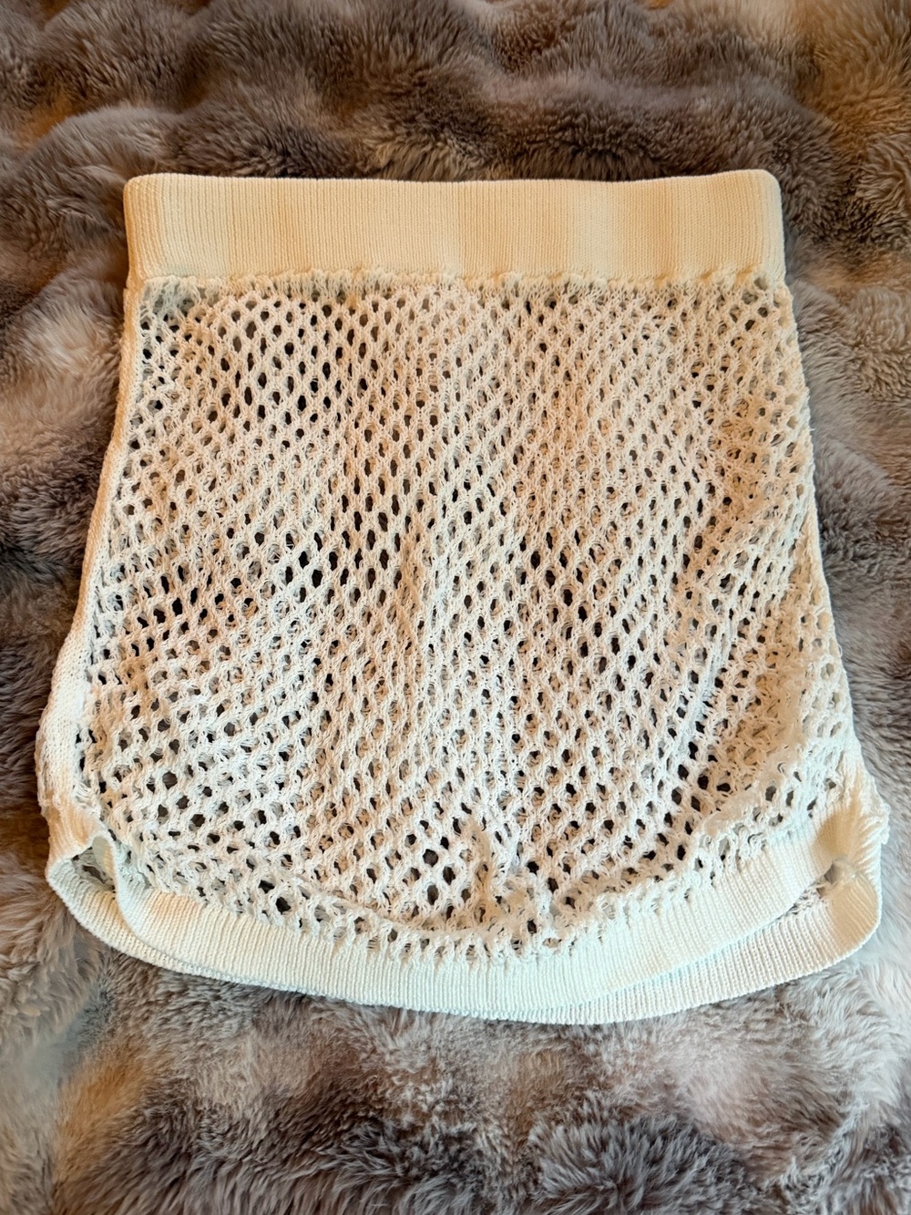 Knit Crochet Skirt Coverup